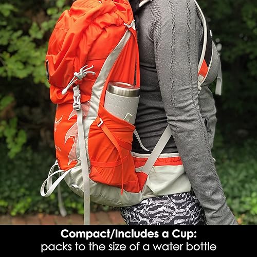 Miniatura 9 de nCamp - Cafetería, cafetera portátil, cafetera de café portátil, cafetera compacta para acampar, cafetera de viaje de acero inoxidable con taza de