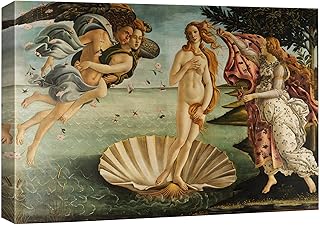 wall26 Birth of Venus by Botticelli Giclee Canvas Prints Wrapped Gallery Wall Art | Stretched and Ready to Hang - 16" x 24"