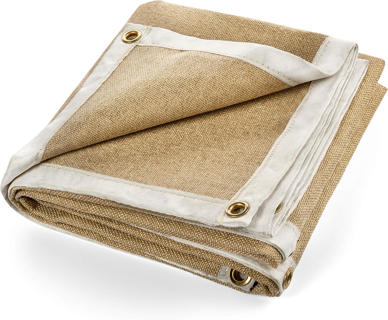 🔥 Hоt Dеаlѕ Waylander Svalinn Fiberglass Welding Blanket – Flame Retardant Fabric Up to 1400°F; Heavy Duty Double-Sided Vermiculite Treated Fiberglass for Less Shed and Fierce Spark Protection (6' x 6', YELLOW)