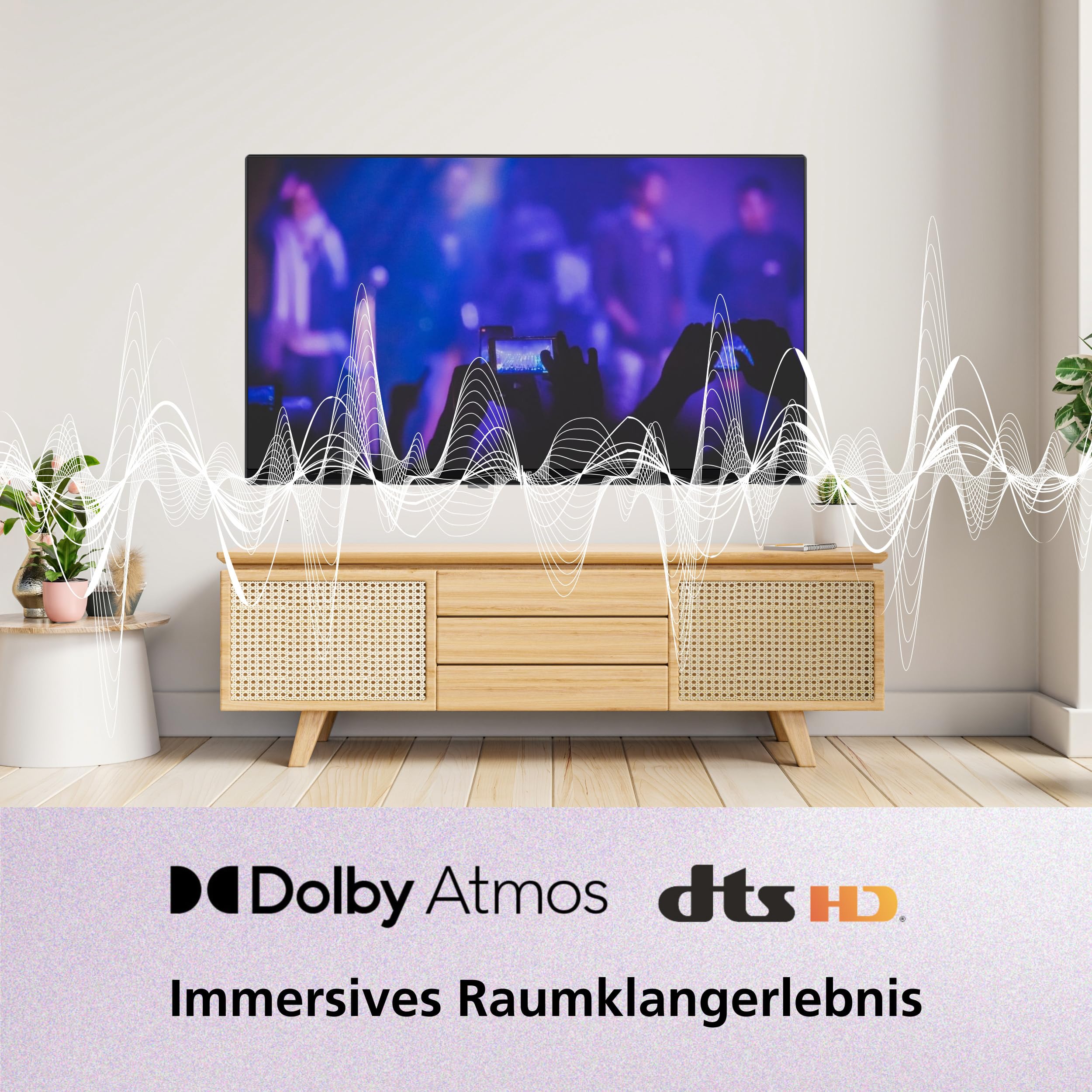 JVC TV 43 pulgadas Fire TV 4K QLED Smart TV con Dolby Vision HDR, Dolby Atmos, control de voz Alexa y sintonizador triple, UHD TV LT-43VRQ3555 (2026)