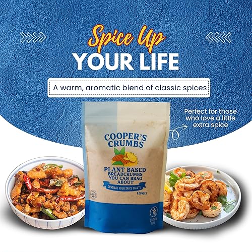 Miniatura 4 de Cooper's Crumbs Alternativa de miga de pan 100% natural sin gluten baja en carbohidratos, alta en proteínas, vegana, certificada Kosher, Paleo, Keto