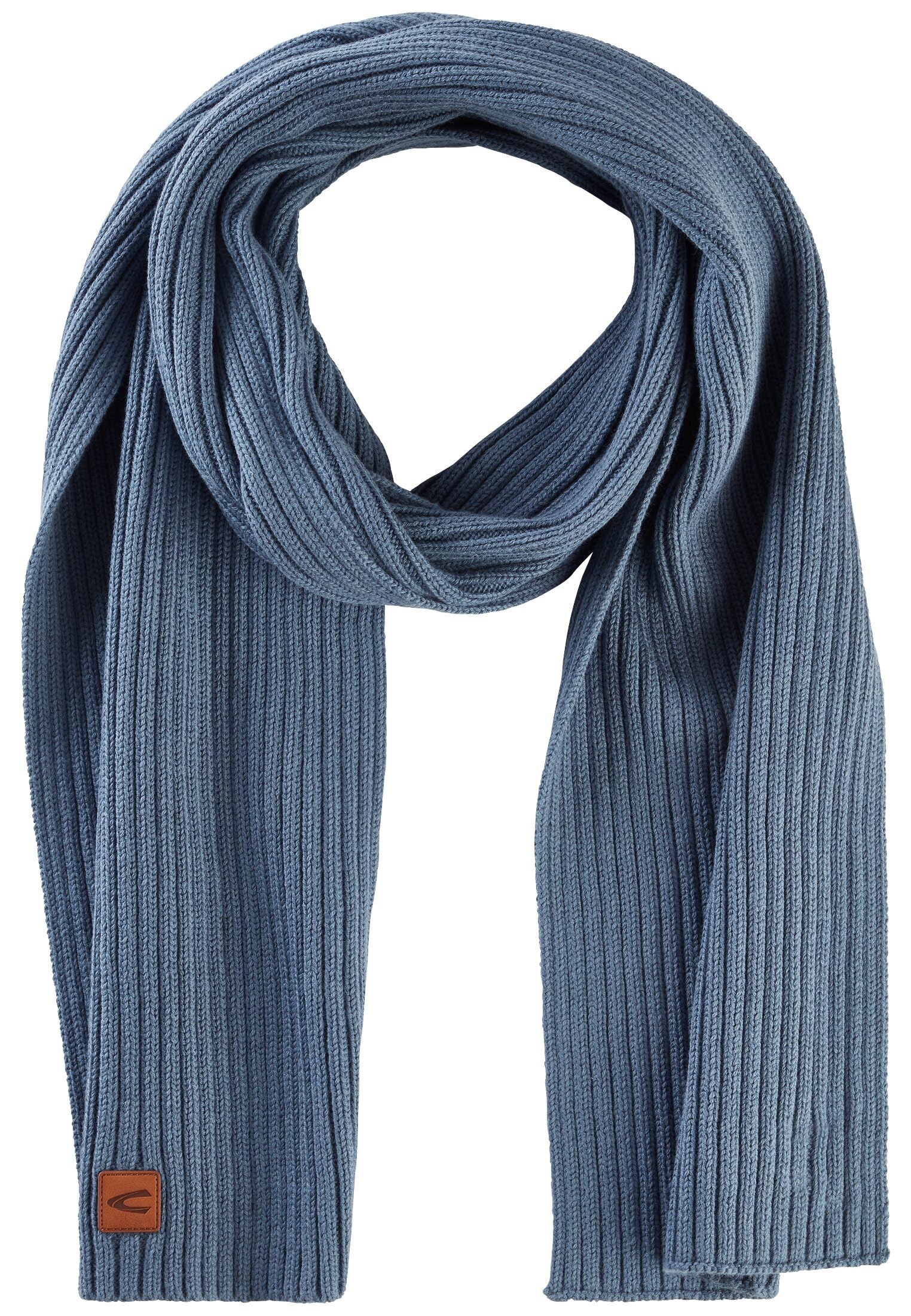 camel active 407500-4V50 Szal, Denim Blue, rozmiar uniwersalny, niebieski (Denim Blue), jeden rozmiar