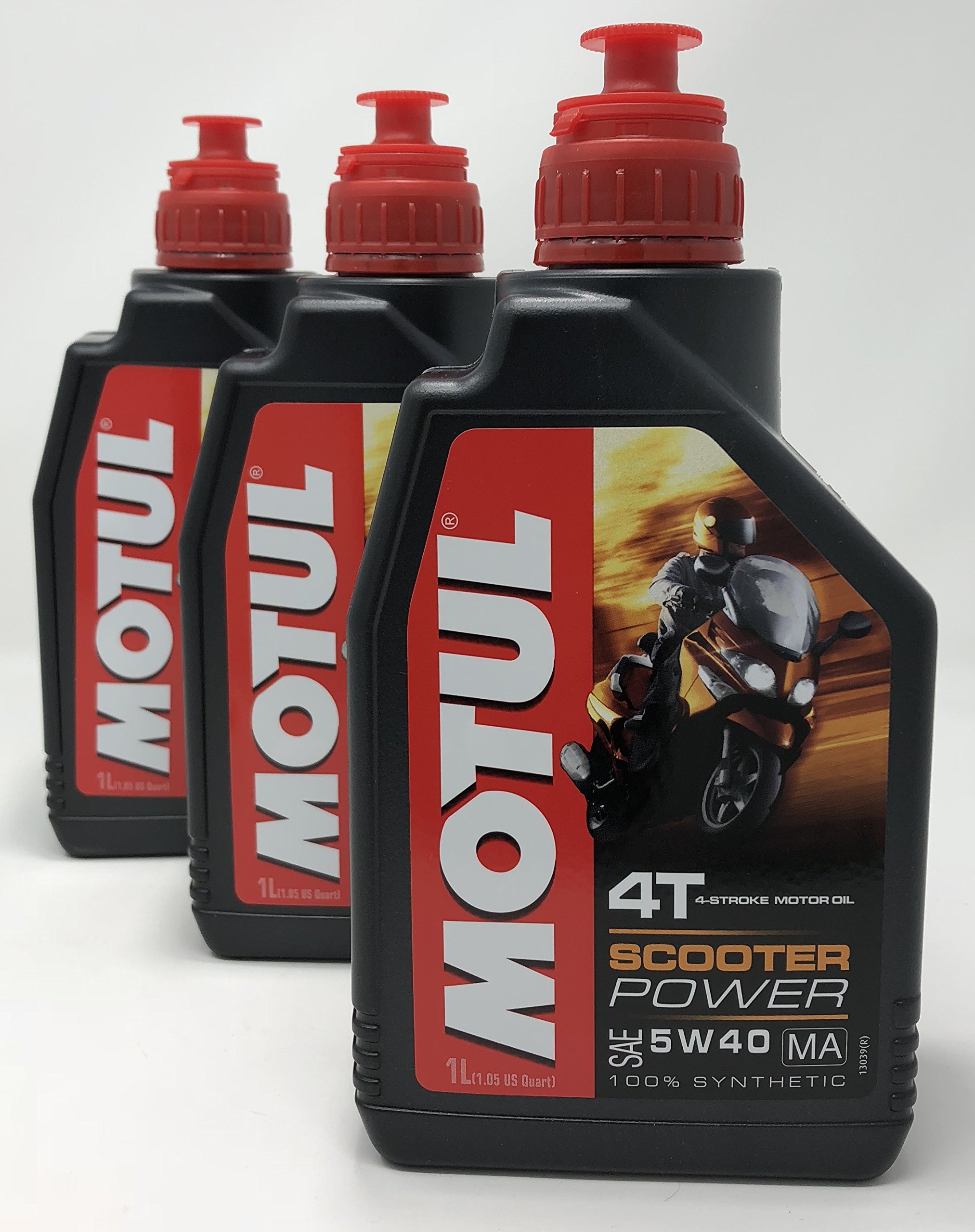 Motul acete Motore Moto 4 Tempi Scooter Power SAE 5 W-40 ma, 3 Litri