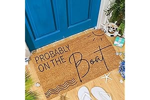 Ceenna Probably on The Boat Coir Doormat: Enhance Your Lake Home Decor