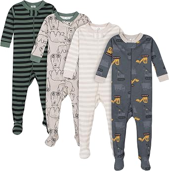 Gerber Baby Boys 4-pack Footed Pajamas Baby and Toddler Sleepers pack of 4