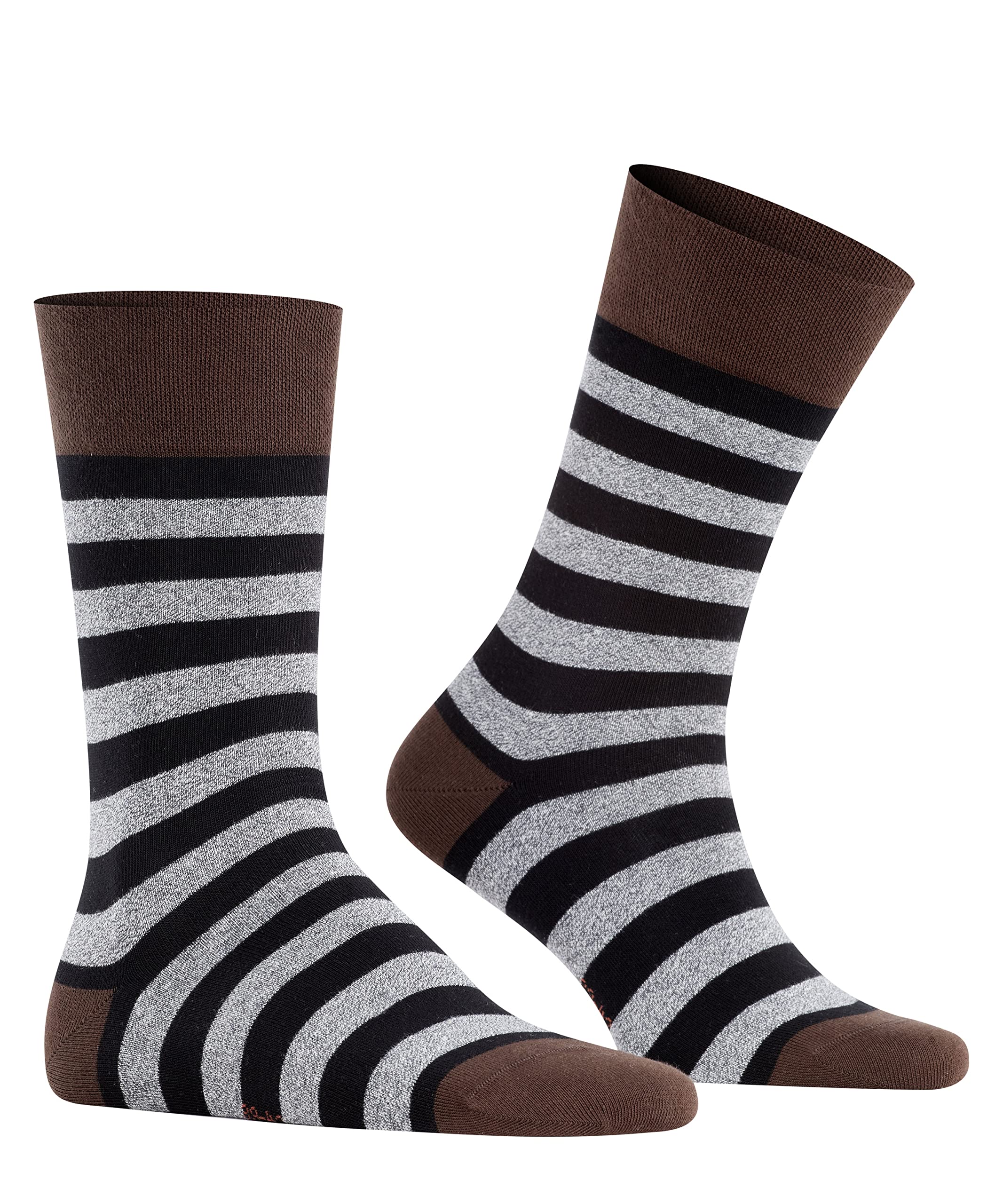 Falke Mens Sensitive Mapped Line Sock Henne/Black EU 43-46 (US Men's 9.5-12) One Size