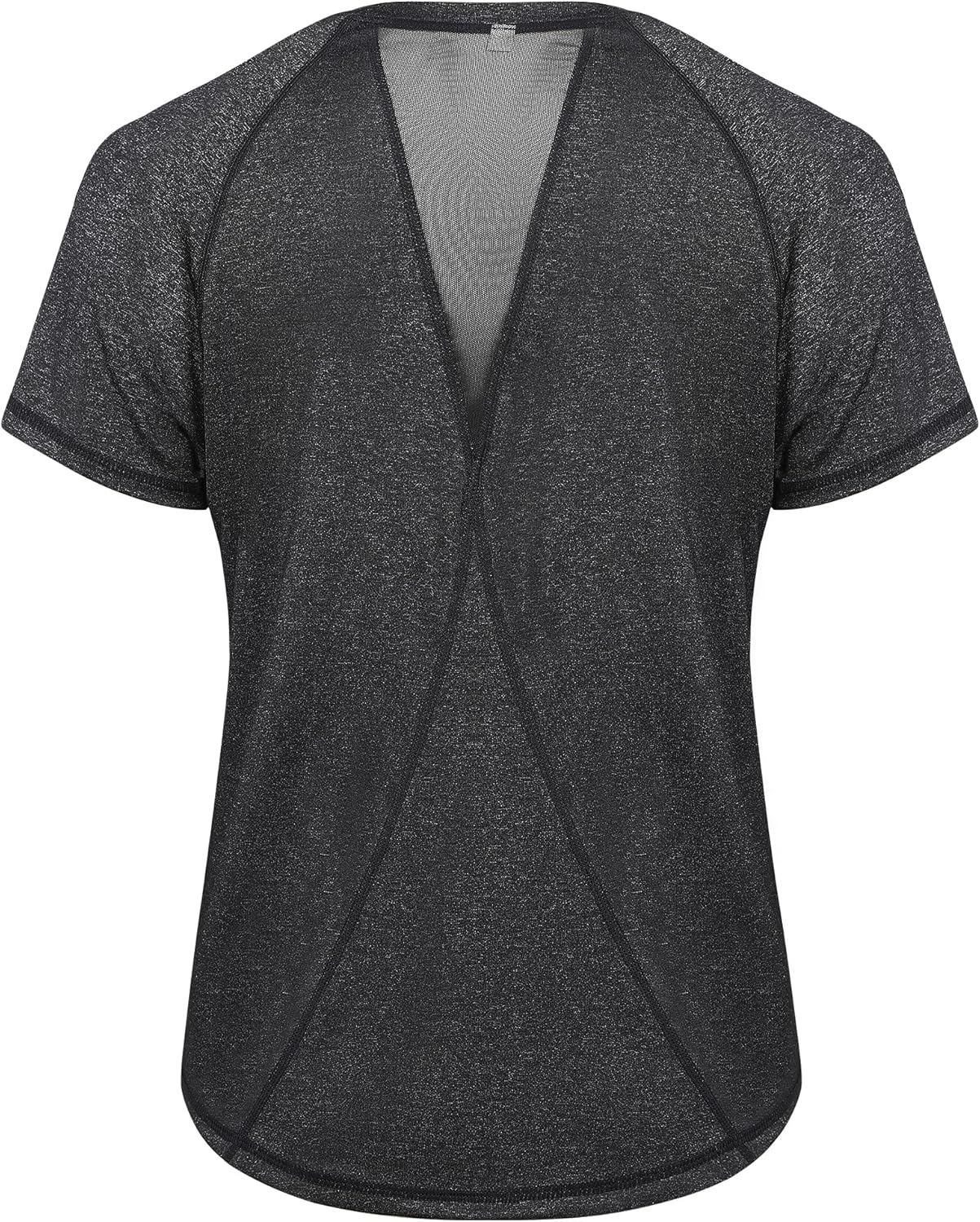 Gyabnw Women's Sports T-Shirt Gym Tops Back Mesh Loose Fit Yoga Running Top Lightweight Moisture Wicking Crew Neck Short Sleeve for Ladies 9 91o30 +w0XL. AC SL1500