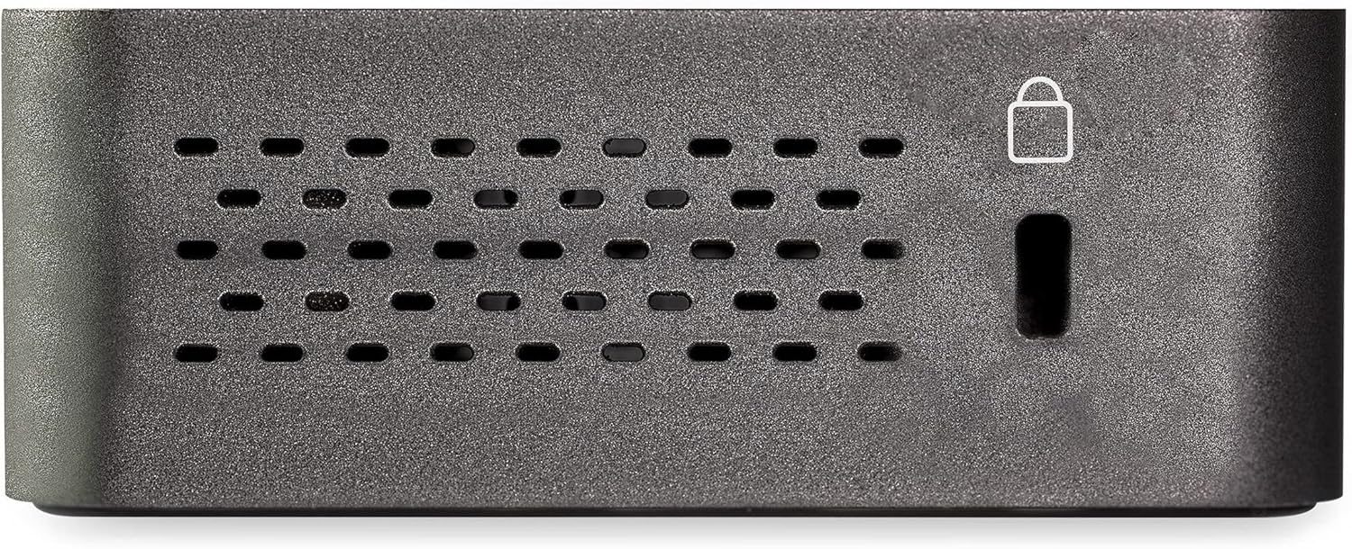 StarTech.com Thunderbolt 3 Dock w/ USB-C Compatibility - Dual Monitor 4K60Hz DisplayPort Laptop Docking Station - 60W PD, GbE, 5x USB Hub - TB3 / USB 3.1 Gen 2 10Gbps Dock - Windows & Mac (TB3CDK2DP)