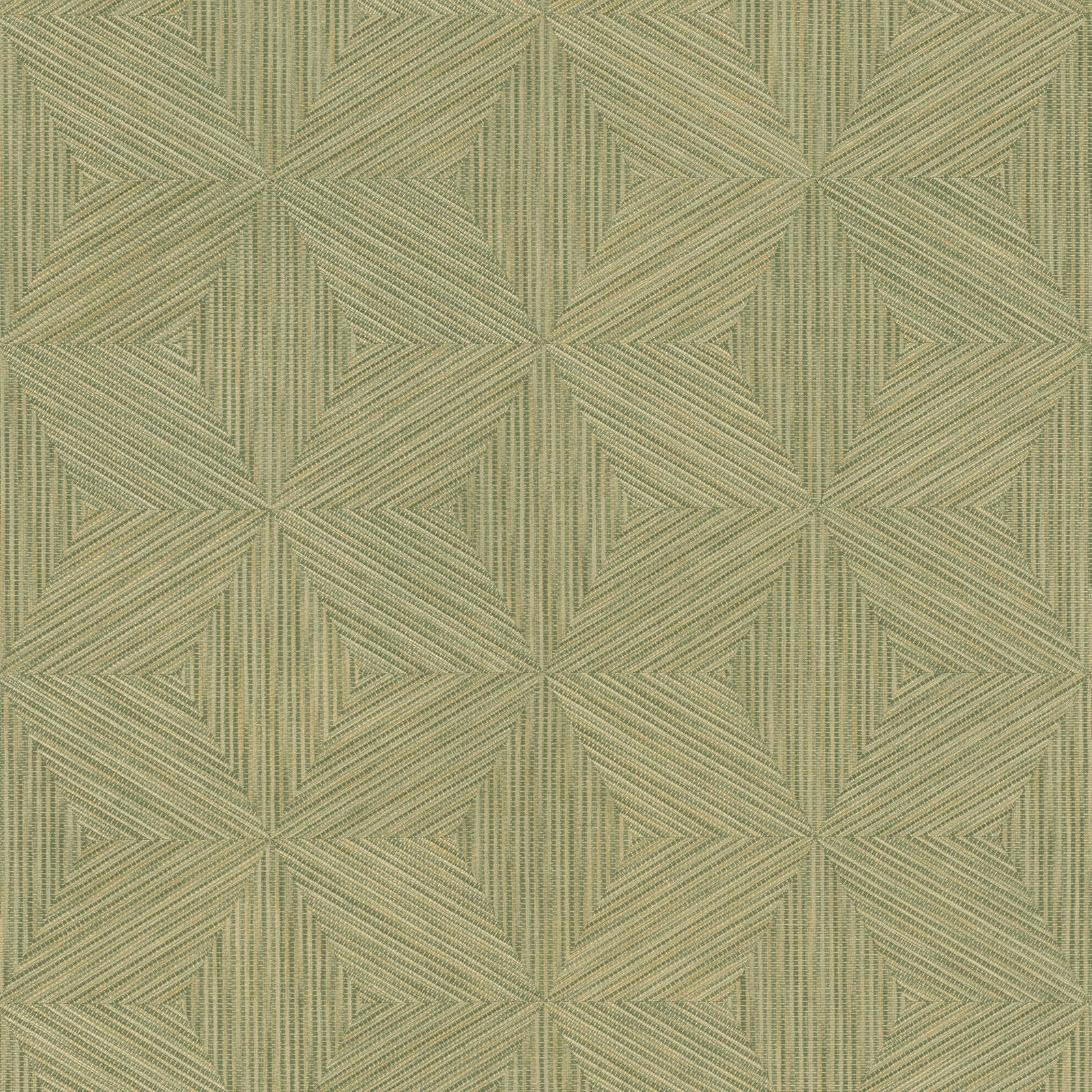 Rasch Boho Geo Wallpaper - Green