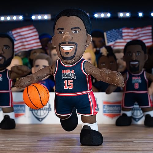 Miniatura 4 de Bleacher Creatures USA Basketball Magic Johnson - Figura de felpa de 10 pulgadas, un equipo de ensueño para jugar o exhibir