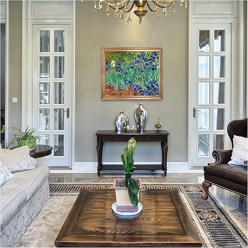 Miniatura 635 de A&T ARTWORK The Starry Night de Vincent Van Gogh. Tamaño del marco: 36 x 30 pulgadas, tamaño de la imagen: 30 x 24 pulgadas, reproducciones clásicas