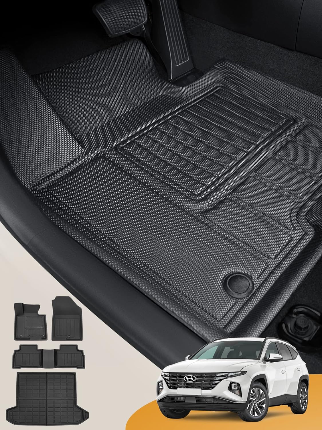 DiffCar 2022 2024 2023 for Hyundai Tucson Floor Mats & Cargo Liner (Not