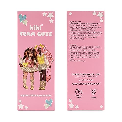 Miniatura 2 de kiki Kit de labios con lápiz labial líquido mate y delineador de labios (JAZMIN)