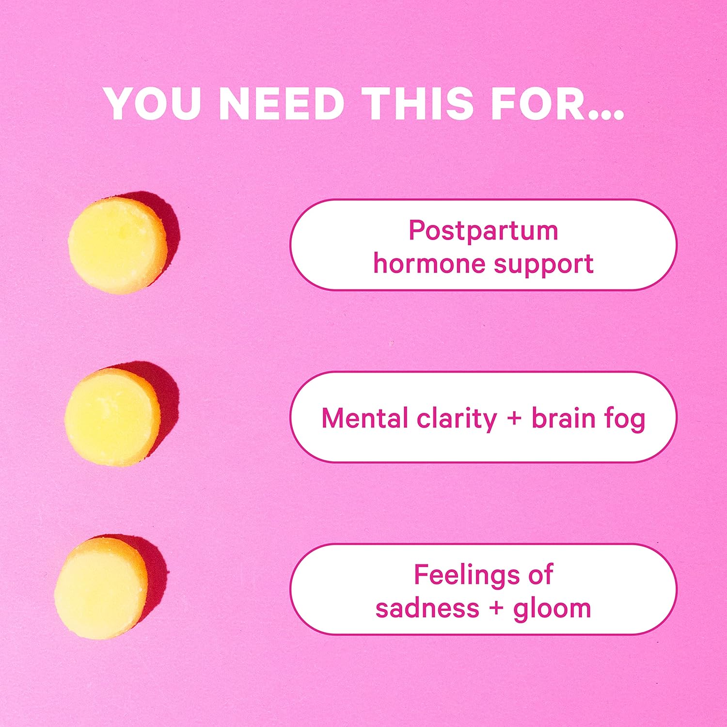 Buy Pink Stork Postpartum Mood Gummies Postpartum Recovery & Hormone
