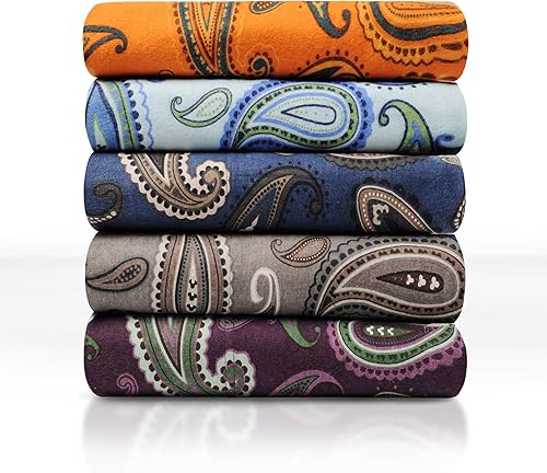 Miniatura 6 de Superior Sábanas de franela de algodón premium, ropa de cama de franela 100% algodón cepillado para todas las estaciones, juego de sábanas de 4