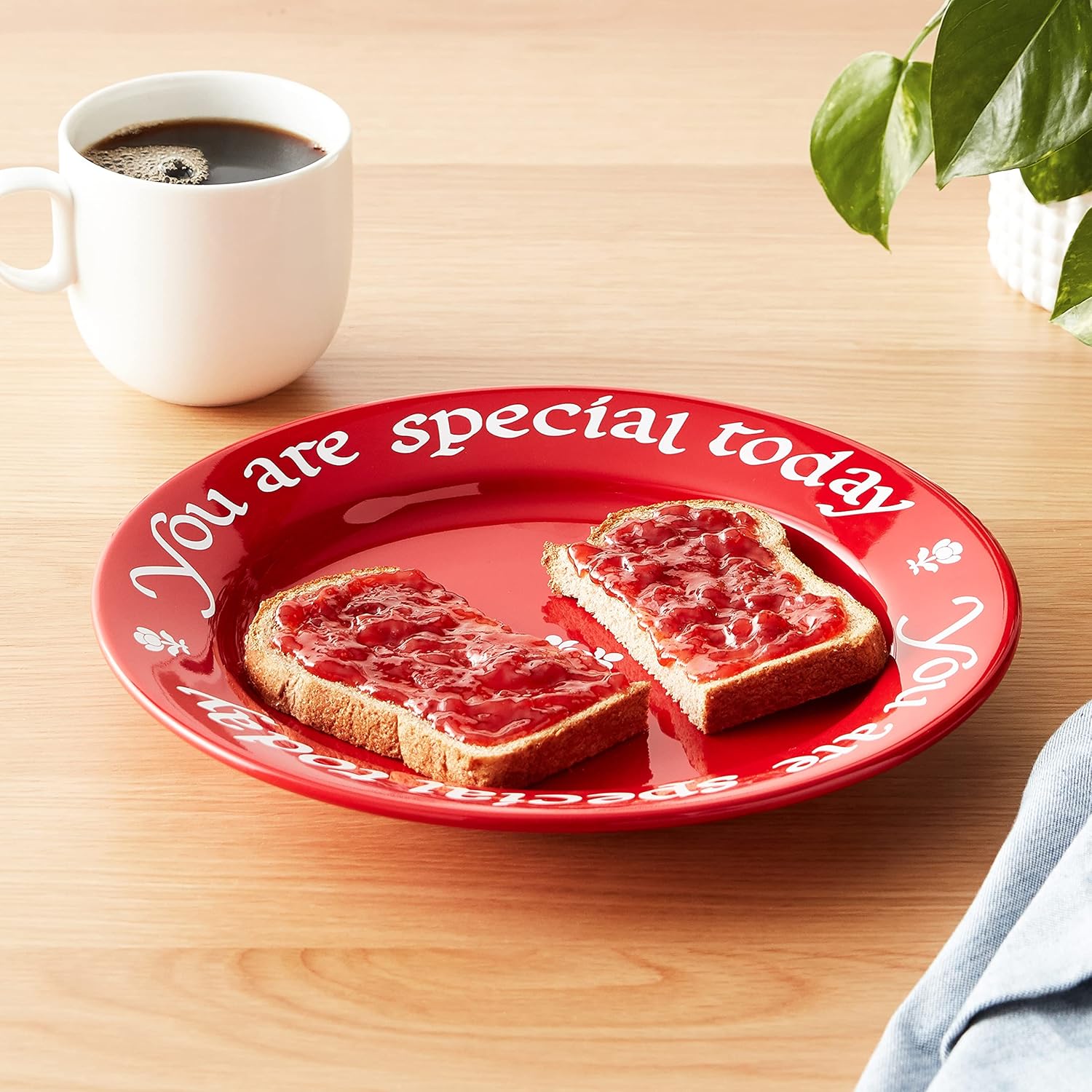  | Waechtersbach You Are Special Plate, Birthday Plate or Special Occasion Plate for Celebrations – Red Dinner Plate, Microwave & Dishwasher Safe Cherry Red Plate w/ Pen & Gift Box (10.75”): The Red Plate You Are Special: Dinner Plates