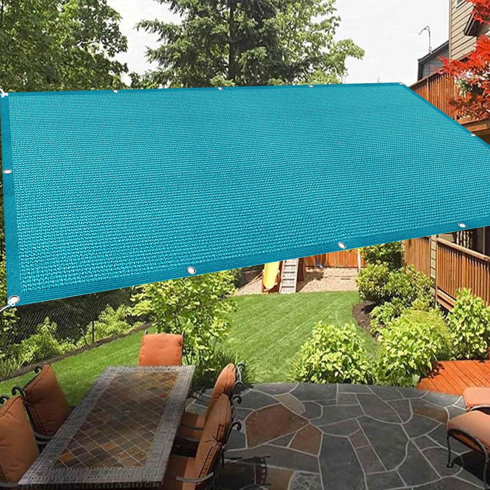 Zonnezeil Rechthoekig Zonnescherm 100 x 150 cm, Zonwering, Uv-Bescherming, Duurzaam, Scheur, Zonnezeil Waterdicht Rechthoekig Voor Tuin, Terras, Camping, Buiten, Bruin