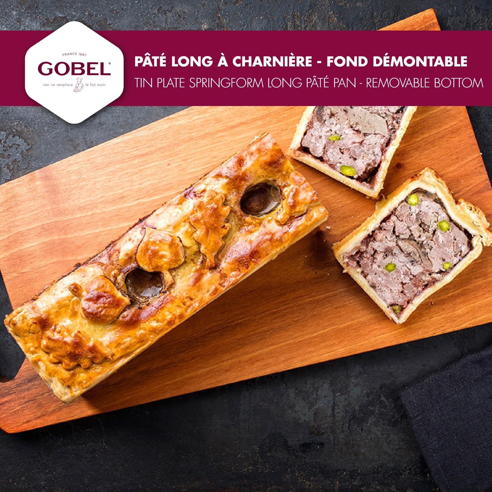GOBEL 119710 Pâte à Charnière Long Uni Fer Blanc