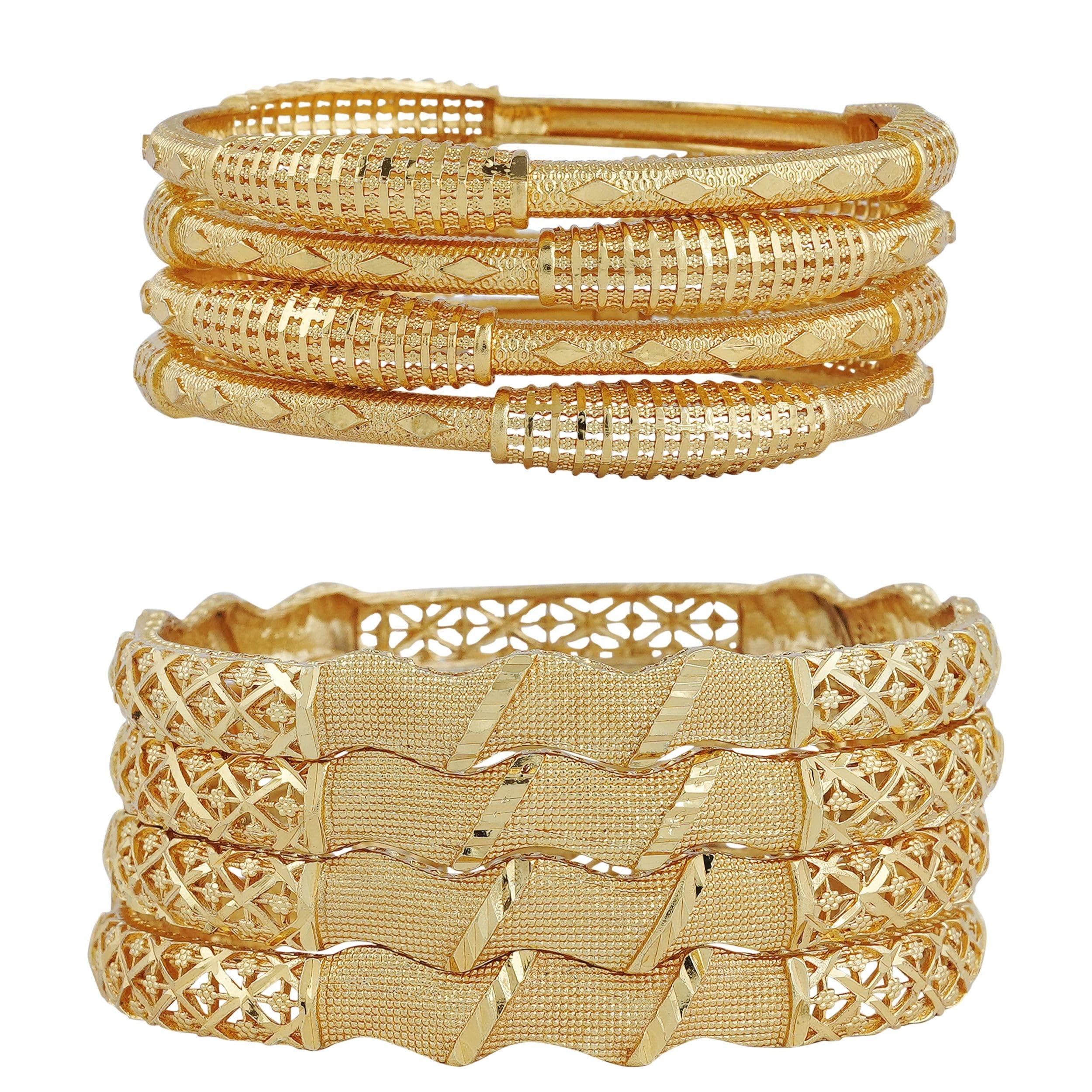 Mansiyaorange Eight Gold Plated Bangles Bangdi Chudi for Women(2.8) (B0CL4PQ94Y) Amazon Price History, Amazon Price Tracker