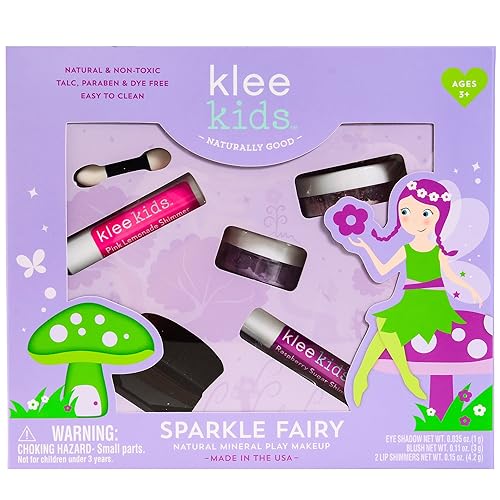 Luna Star Naturals Klee Kids - Kit de maquillaje mineral natural de 4 piezas hada brillante