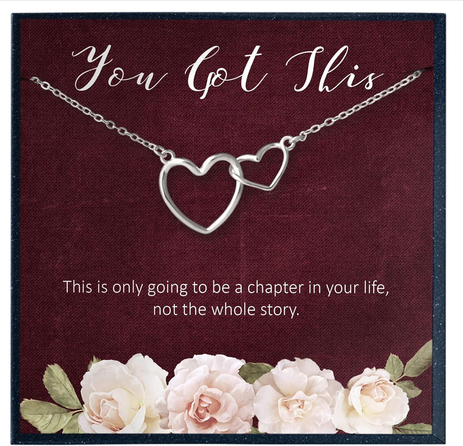 Divorcee Gifts for Woman, Break up Gift for Girls, Fresh Start Quote, Strong Woman, Divorce Gifts, Uplifting Gifts, Cheer Gift, Inspirational Necklace
