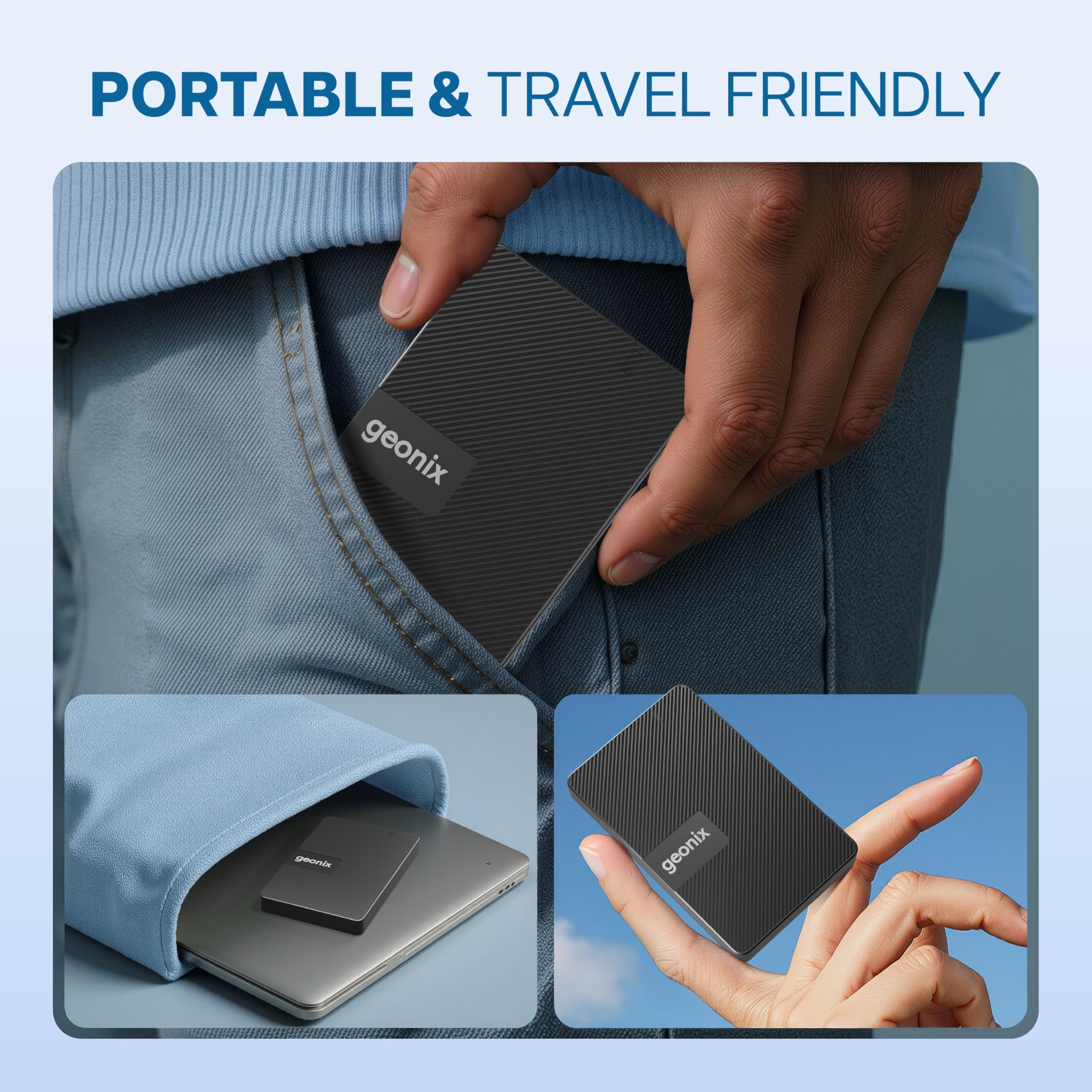 GEONIX PowerShell S3 500GB Portable External Hard Drive, HDD 2.5-Inch USB 3.0, Up to 5Gbps with UASP Support, Black — Amazon image 7