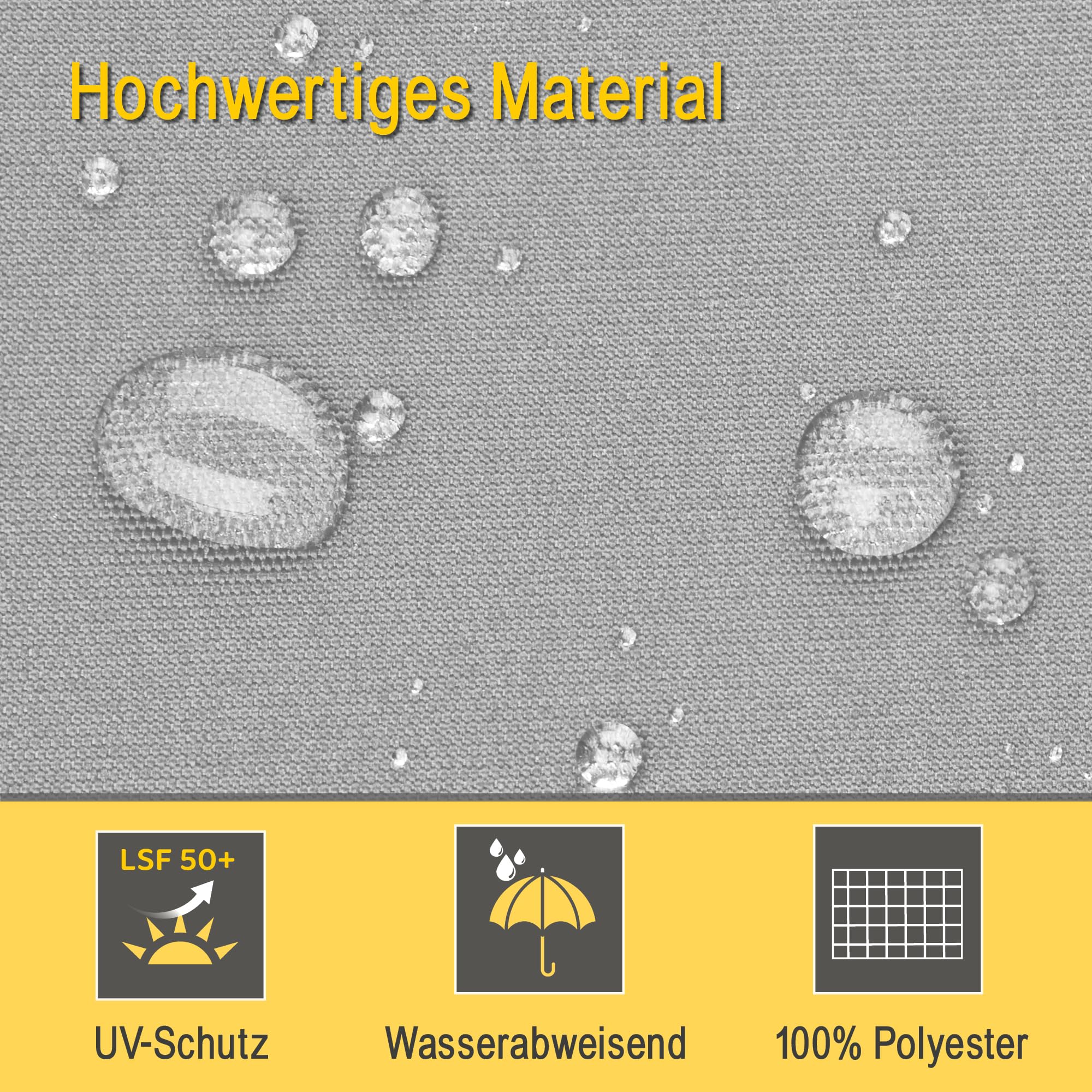 Sol Royal Senkrechtmarkise 160x250 cm MS5 Markise – Robuster Balkonsichtschutz Abnehmbare Handkurbel Wasserabweisender Sonnenschutz Terrasse Balkon Garten Wetterfeste Vertikalmarkise Grau
