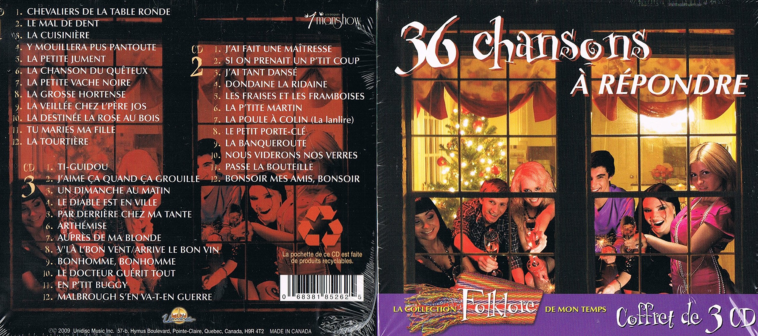 Vol. 1-Chansons a Repondre [Audio CD] Folklore De Mon Temp