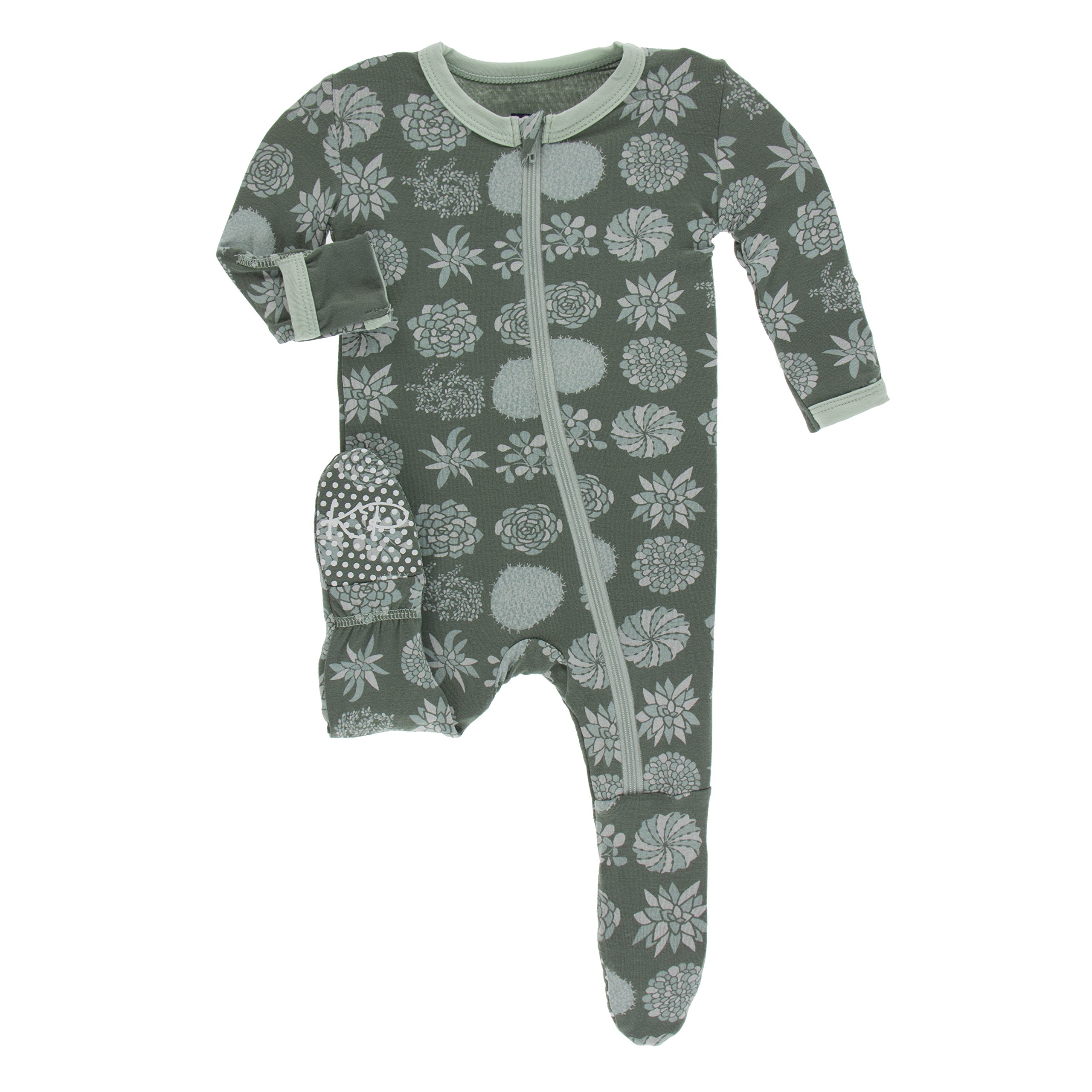 KicKee Pants Little Boys Print Footie with Zipper - Pond Leafy Sea Dragon, 12-18 Months — view 11
