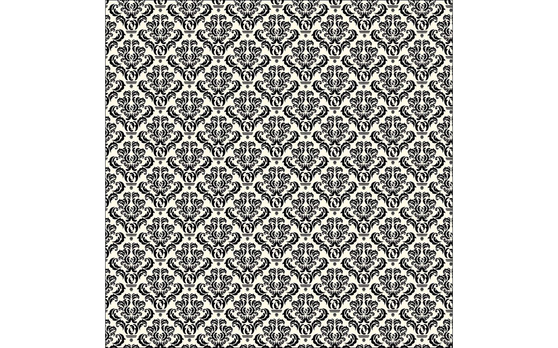 Canvas Home Basics Canvas Corp Paper 12x12 Black Ivory Chevron