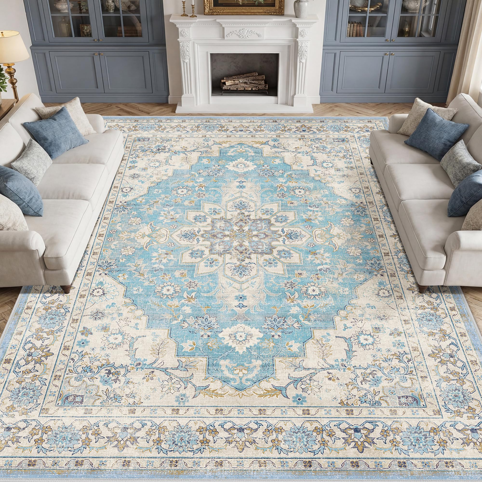 Rugs for Living Room Bedroom 240x340cm, Extra Large Machine Washable Rugs