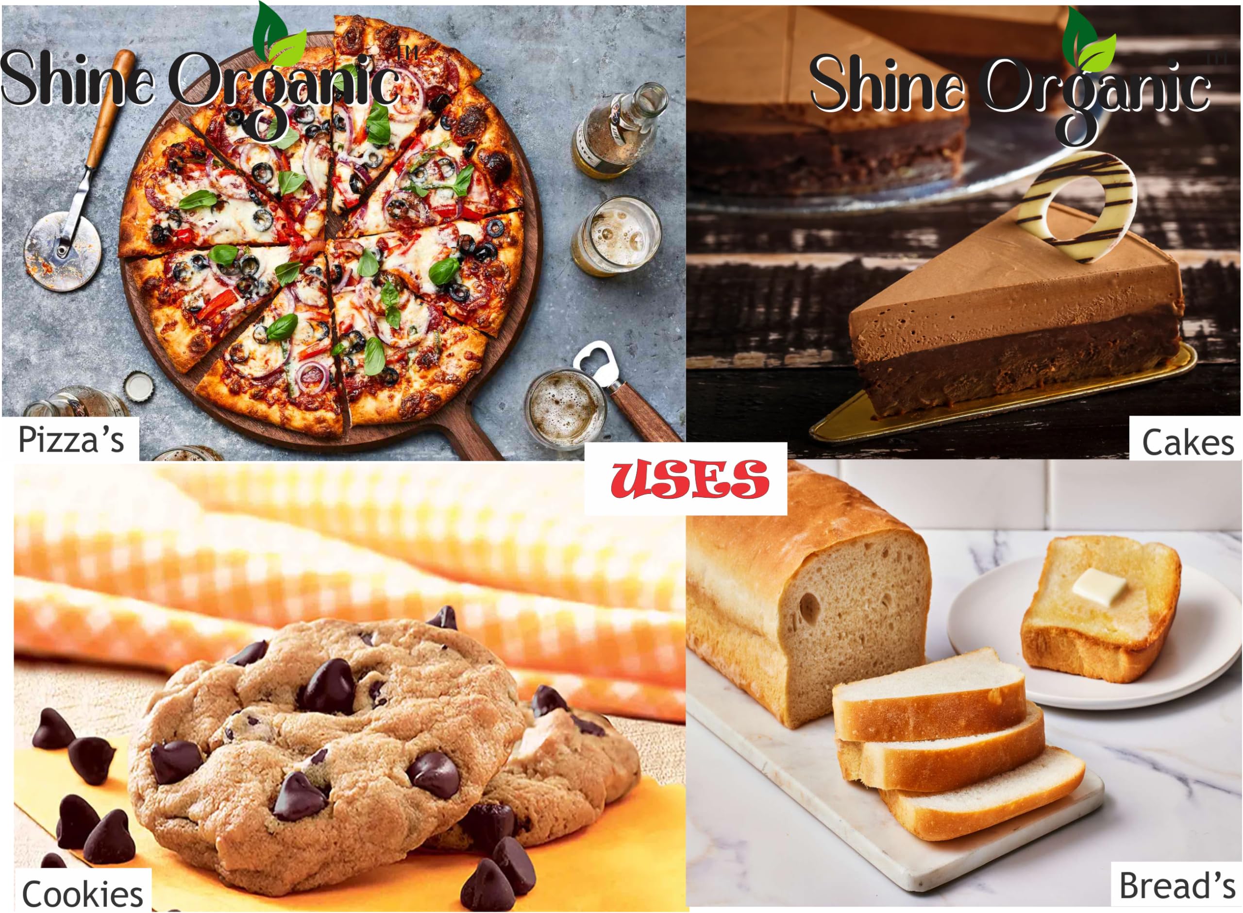 Shine Organic Xanthan Gum for Baking and Thickening Sauces 100% Natural | Xanthan Gum Powder | - (100 GM) 3