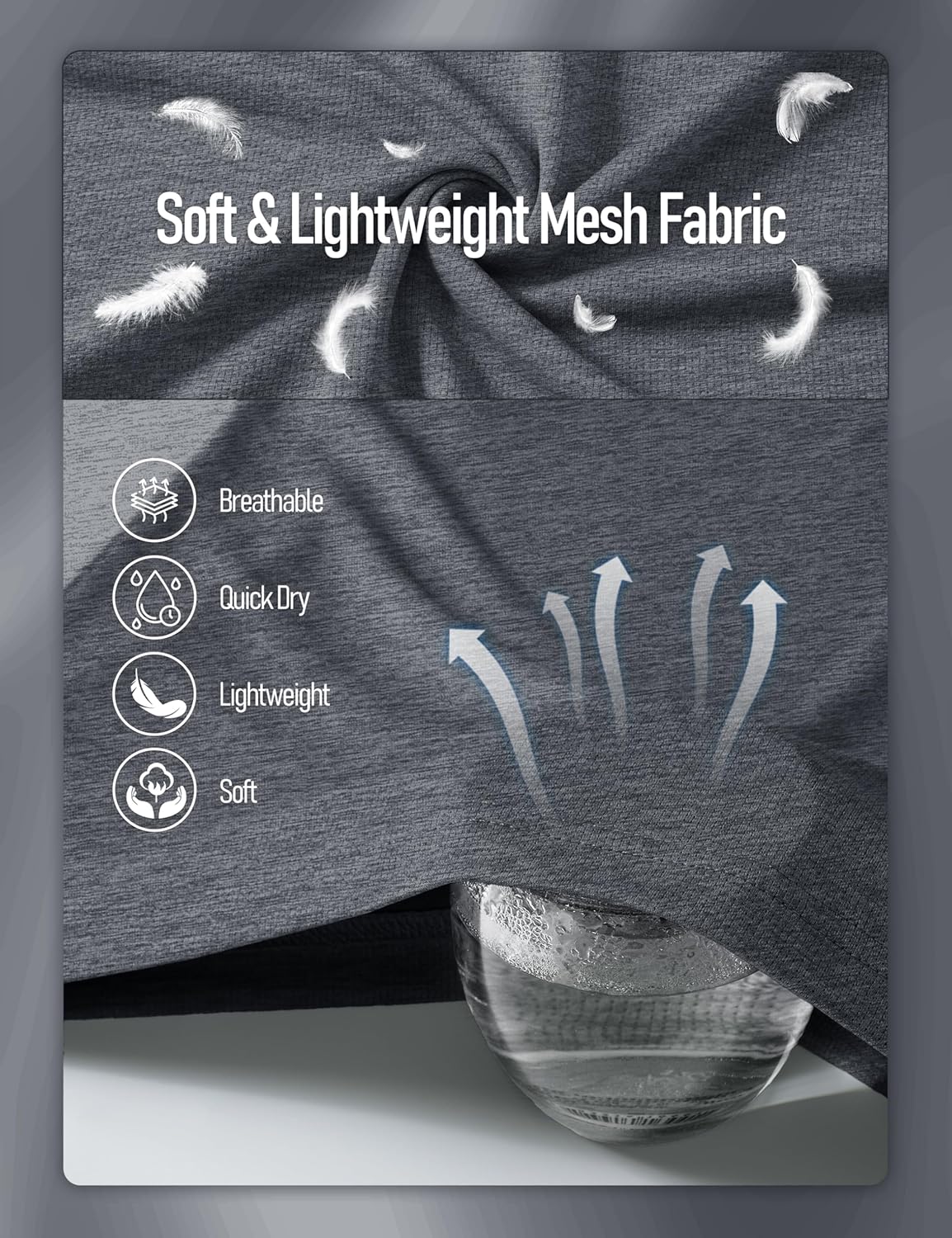 MAGCOMSEN Men's Short Sleeve Dry Fit Shirts Athletic Workout Tops UPF 50+ Sun Protection Cooling Tshirts Running Gym - Image 4