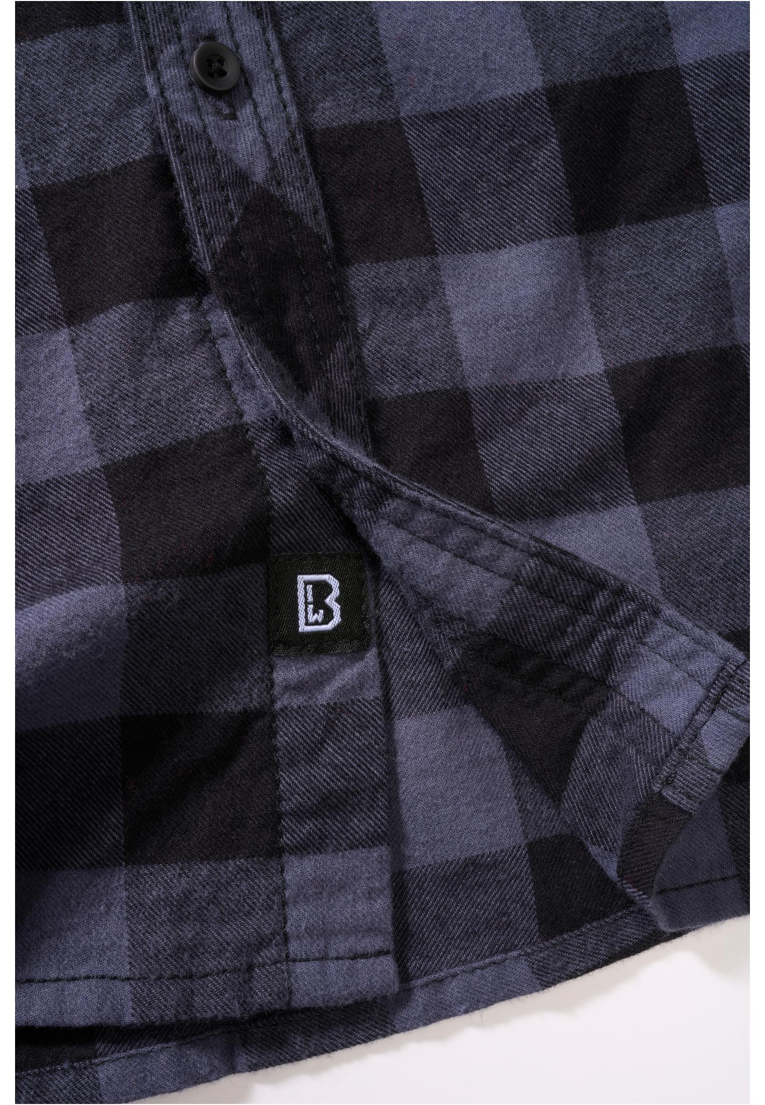 Brandit Kids' Checked Shirt Unisex T-Shirt Nero/Grigio