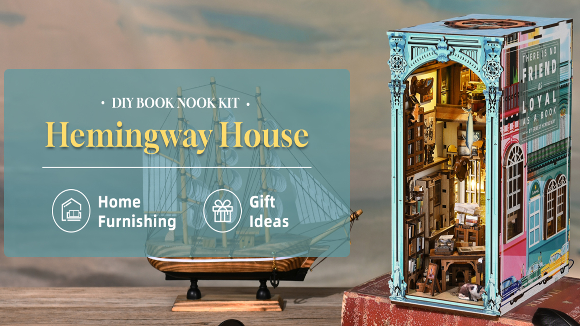 Amazon.com: CCCDF DIY Book Nook Kit, Miniature Dollhouse Booknook