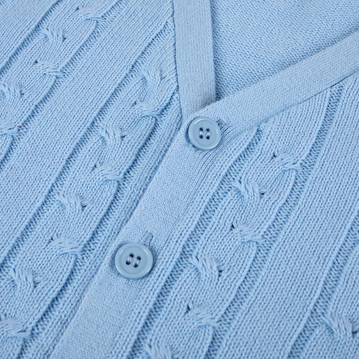 BOBOYOYO Boys Sweater Vest 100% Cotton School Uniform Vest Kids Button Cardigan Vest for Boys Girls Childrens Toddler - Image 4