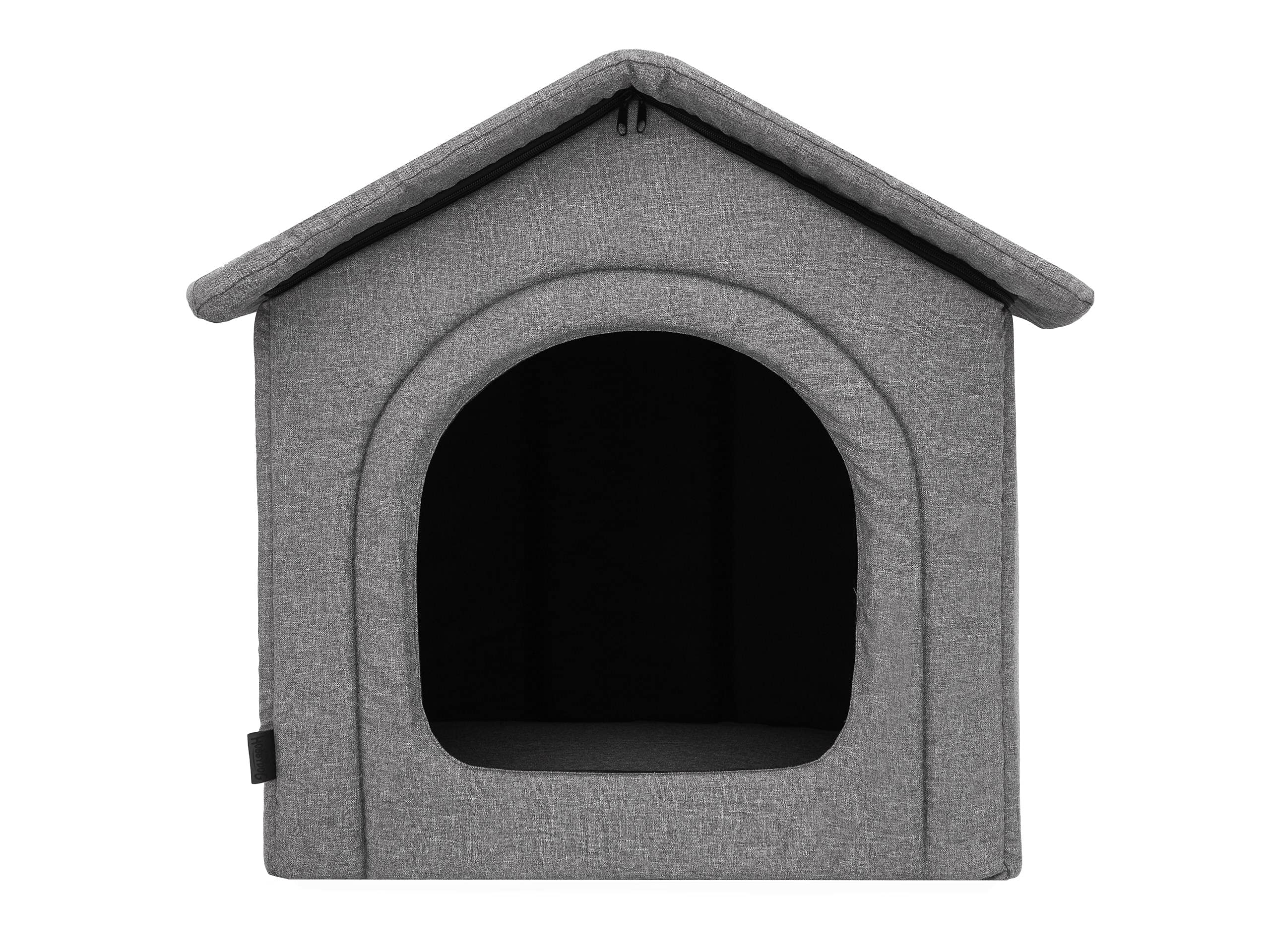 Caseta para perros, rincón para perros, zona de relajación, perrera, refugio de animales, perrera, perrera, grafito ecológico, R1: 32 x 38 cm