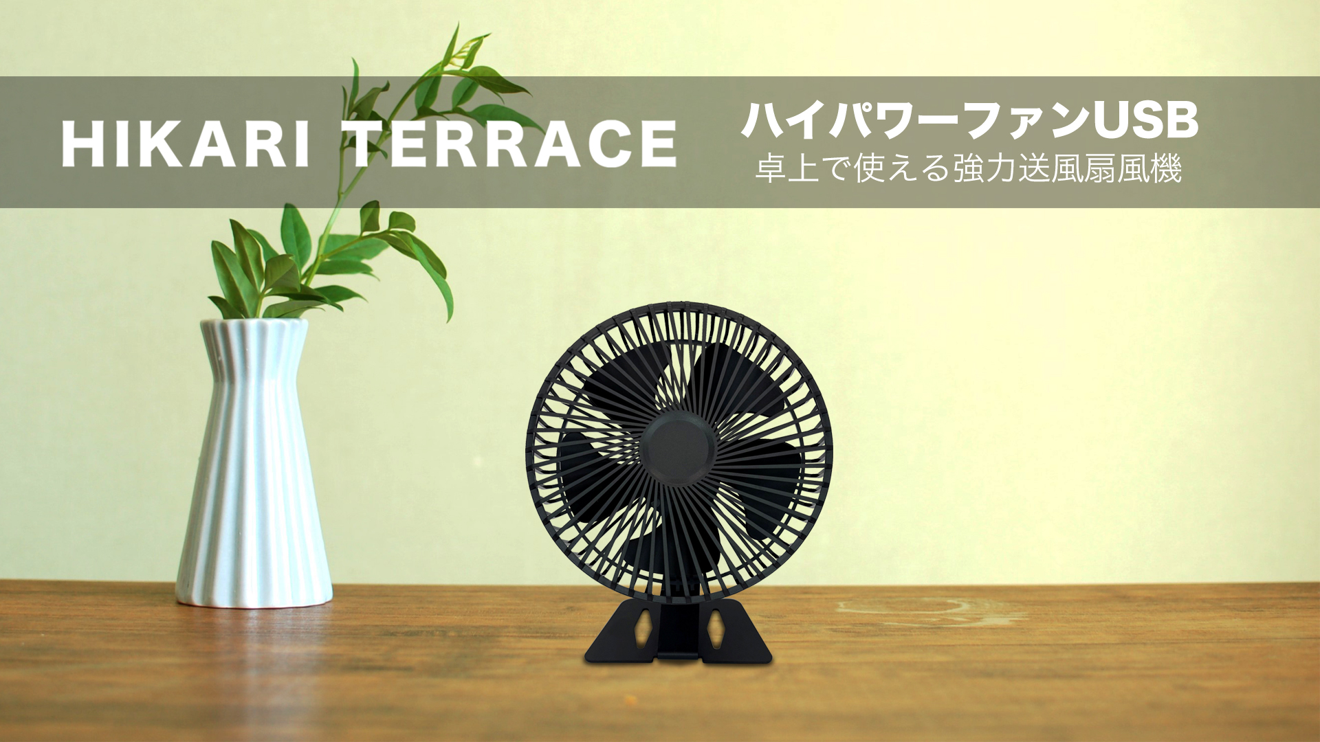 Amazon | ヒカリテラス 卓上扇風機 デスクファン F005BK ブラック