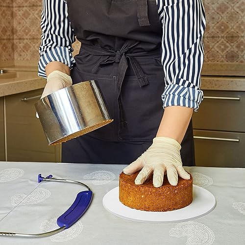 Miniatura 9 de Tablas redondas de tambor para tartas blancas  Tabla para pasteles de 16 pulgadas (paquete de 5) con 12 pulgada de grosor cada una  bordes lisos