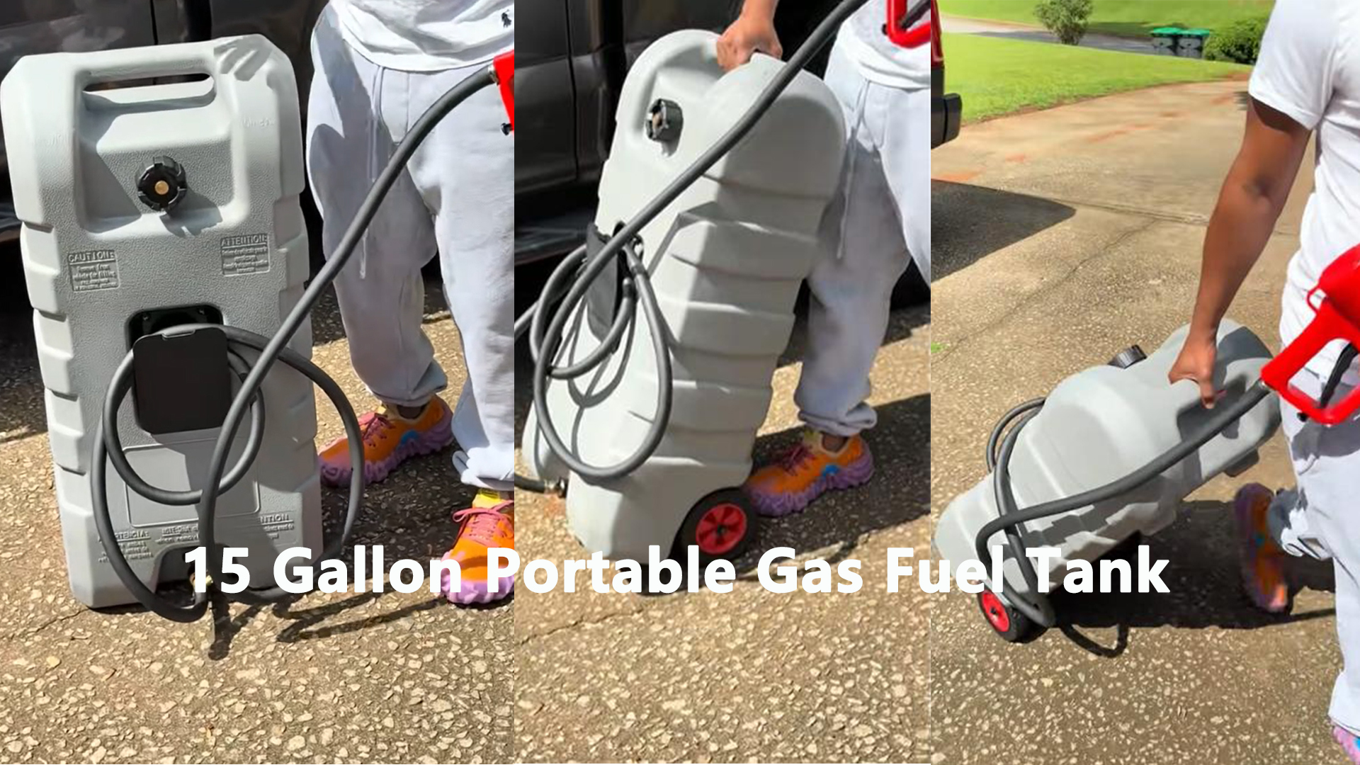Amazon.com: GAOMON Fuel Caddy, 15 Gallon Portable Gas Fuel Tank