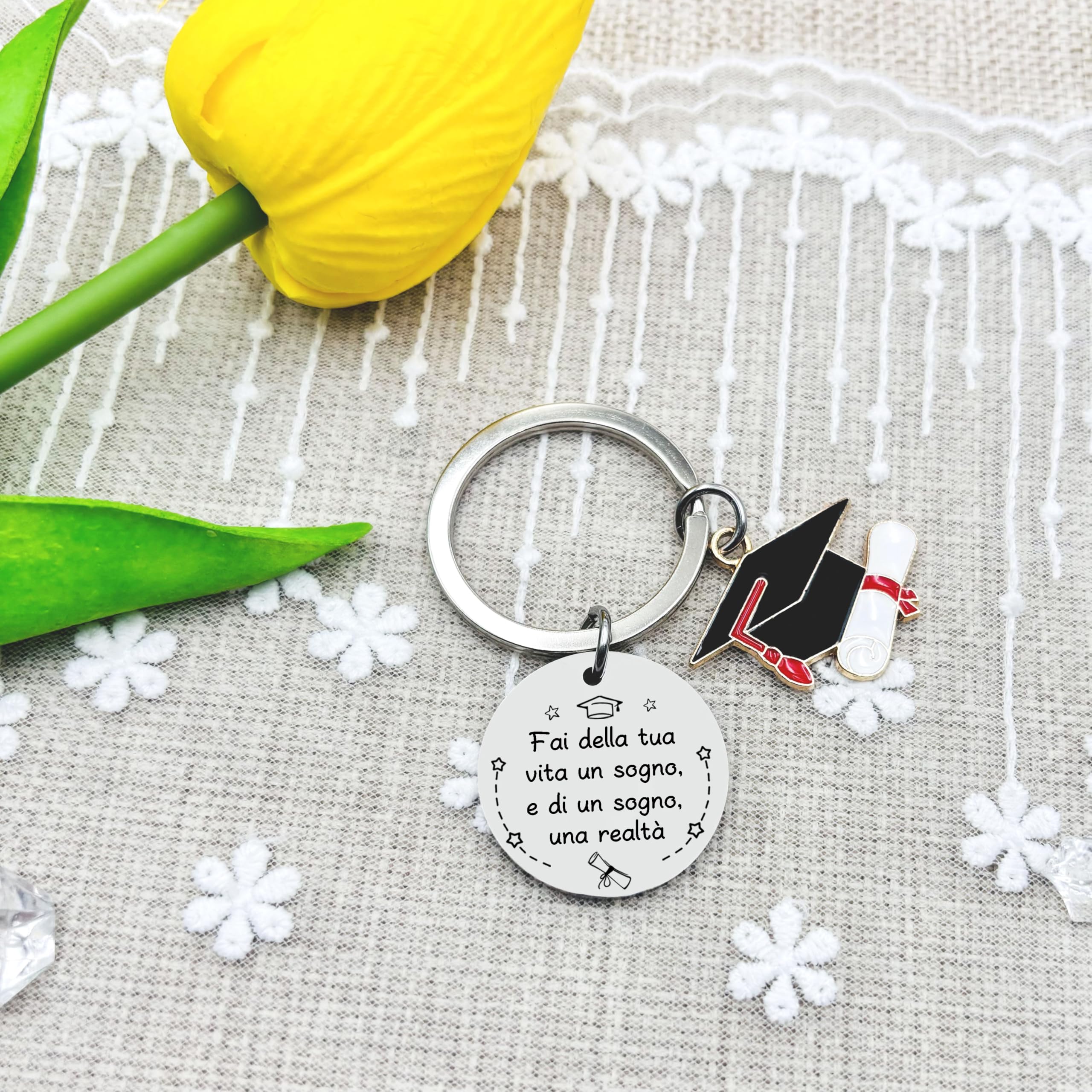 KJKJKJ 2024 Regali Laurea, Regalo Laurea,Portachiavi Regali Per La Laurea,Regali Laurea Portachiavi di Laurea per Scuole Medie, Scuole Primarie e università Regalo