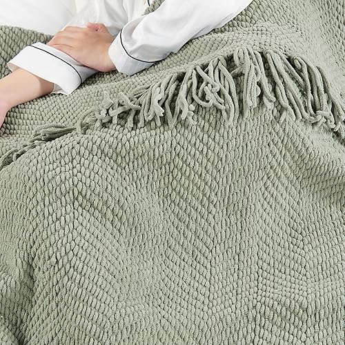 Miniatura 3 de Home Soft Things manta tejida de punto de tweed Poliéster  Mezcla de poliéster Plateado 50 x 60