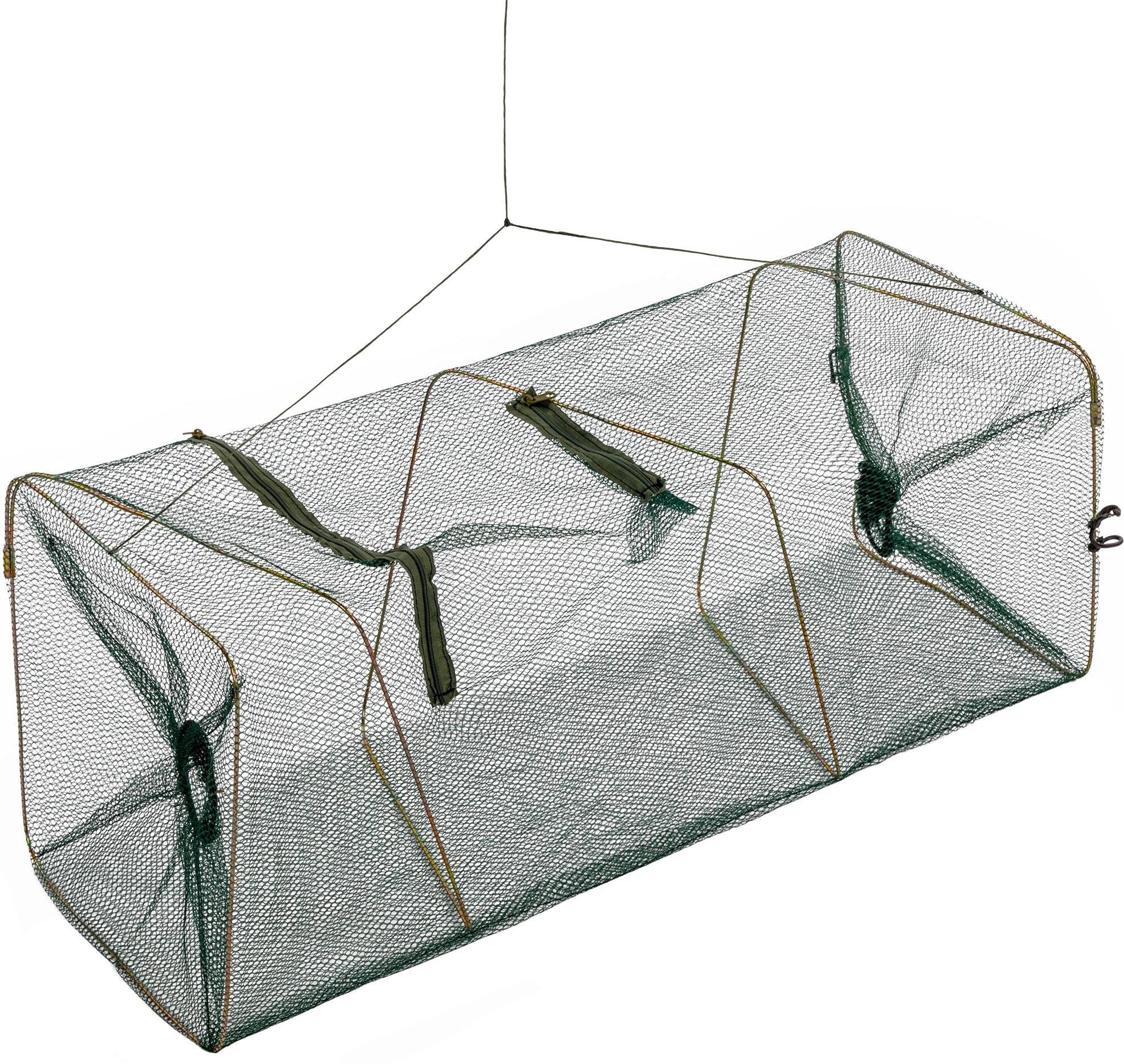 normani Köder Fisch Reuse Aalreuse mit Futterbeutel 55 cm bis 120 cm Fischfangnetz Krebsreuse Faltbare Angelnetzfalle