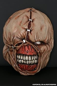 新品　廃盤　バイオハザード　ネメシス　リッカー　リアルマスクシリーズ　公式品 Amazon.co.jp: バイオハザード 公式マスク ネメシス ポリエステル樹脂