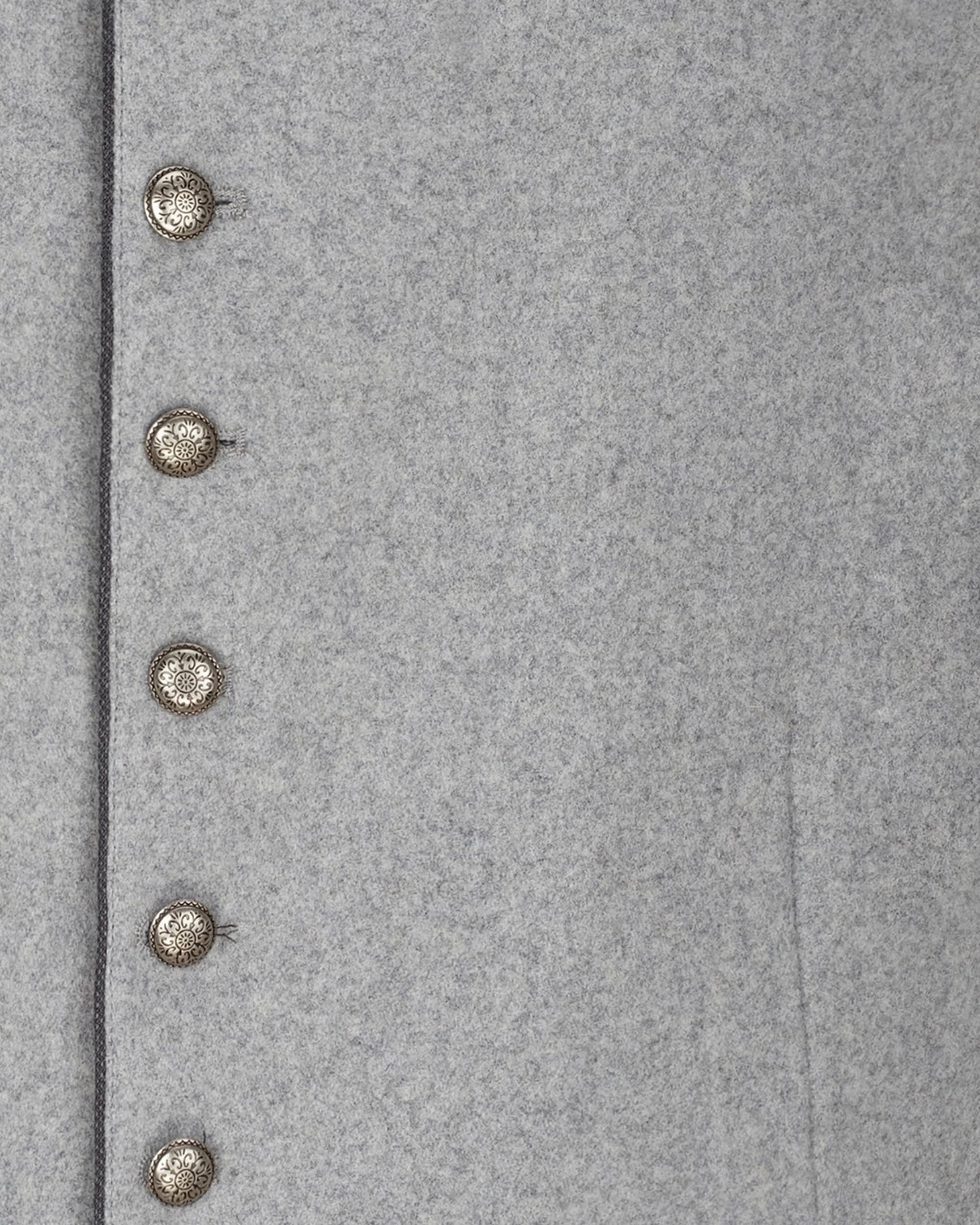 Trachtenweste Light Silver – Robuste & hochwertige Trachtenweste für Herren, perfekt für das Oktoberfest – Optimale Passform