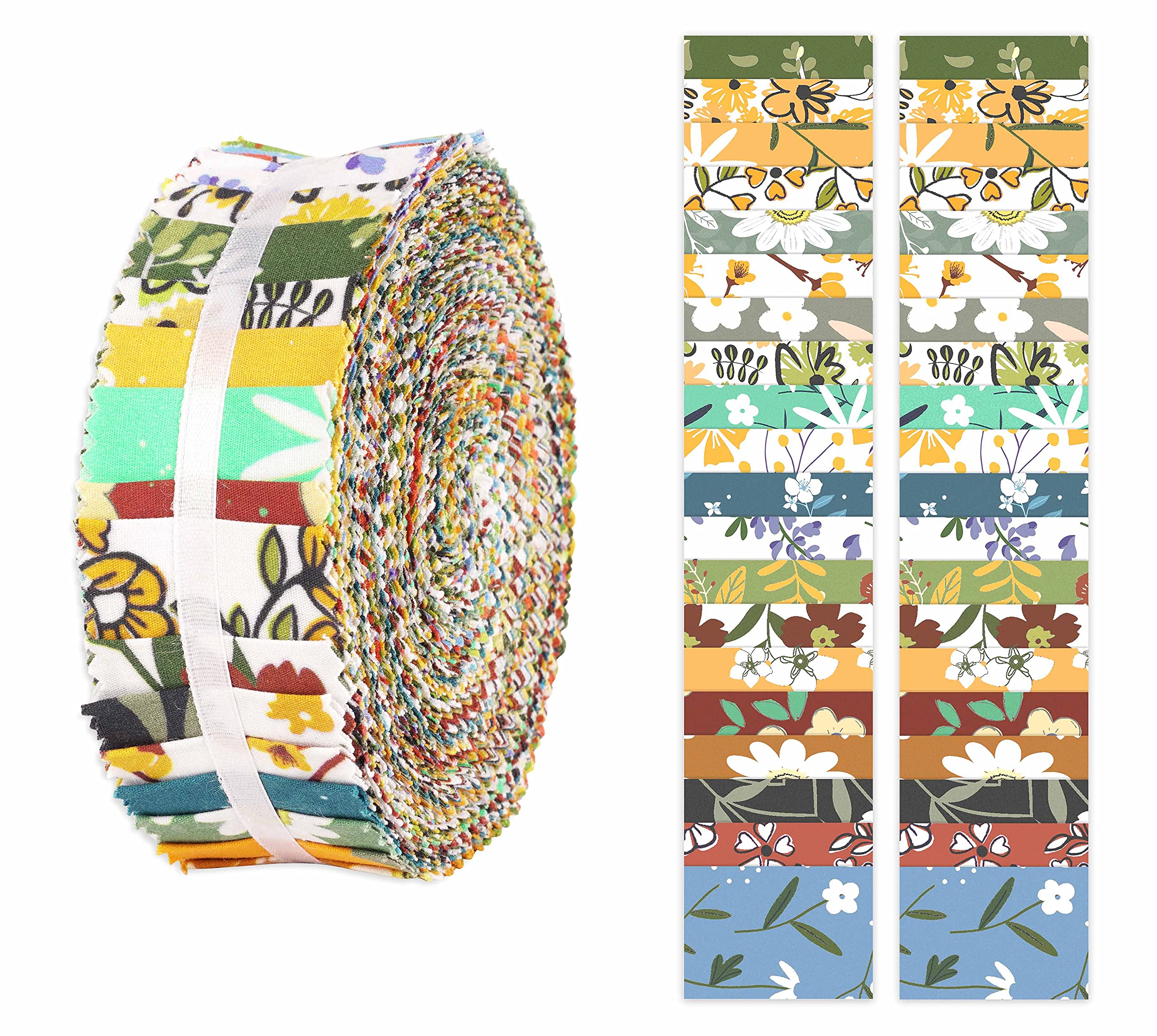 Tissus strips rouler en coton floral pour créer un plaid fait main le week-end