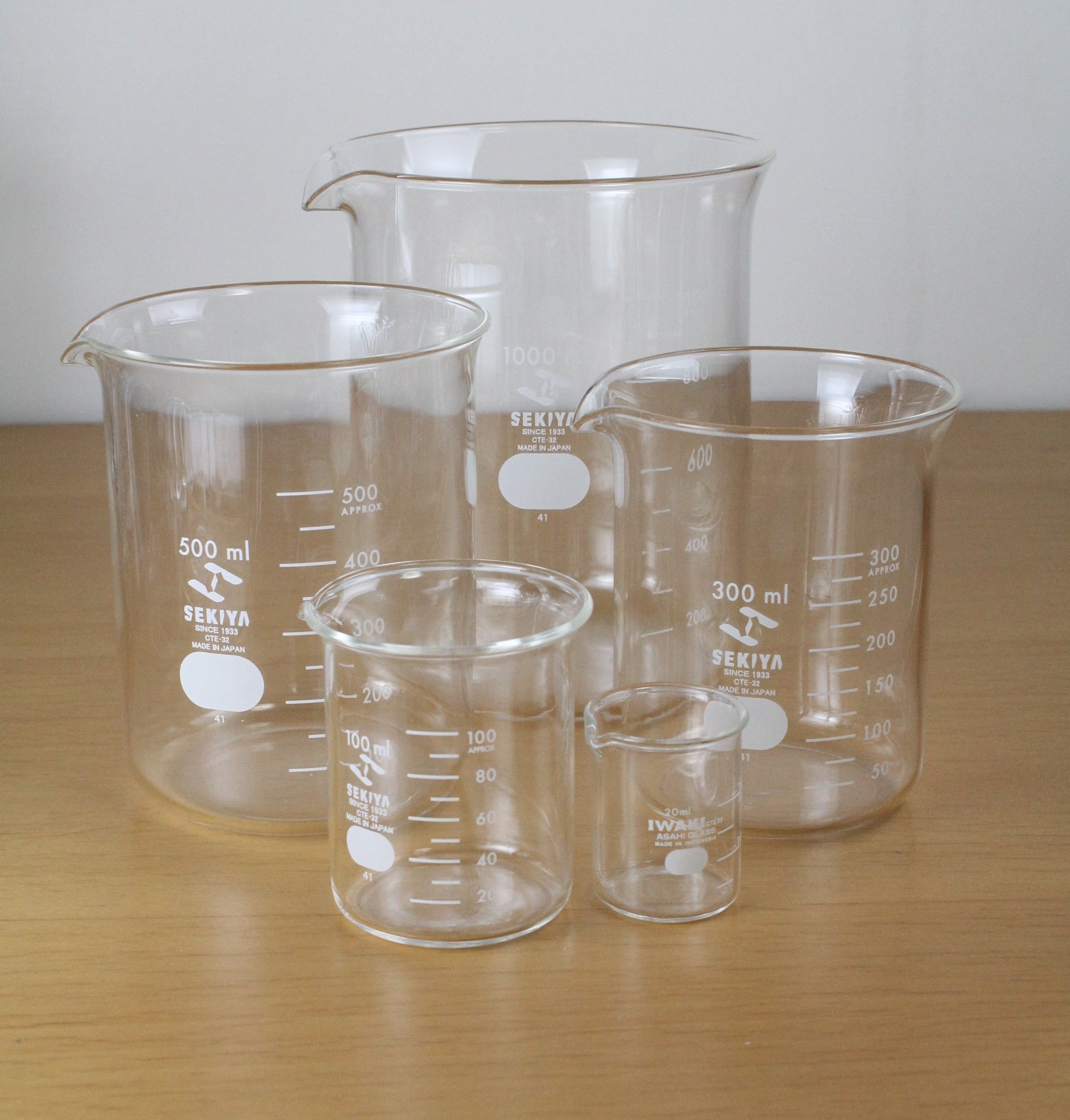 Amazon.co.jp: 関谷理化 SEKIYA ビーカー 1000ml 6個セット