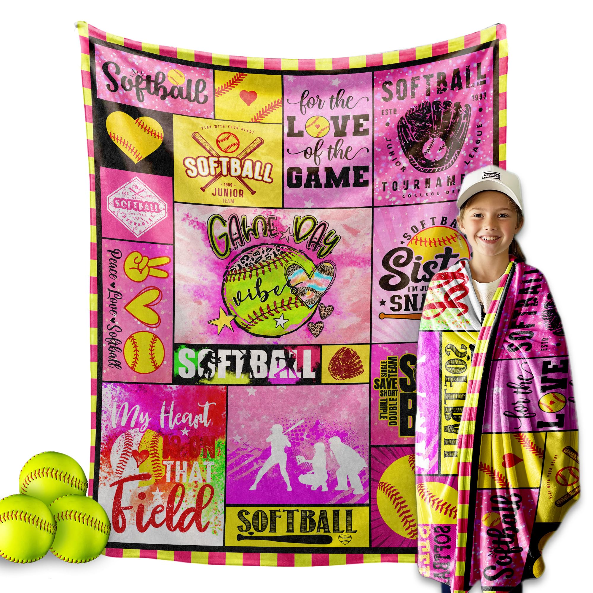 Super Weiche Softball-Decke – 150 X 200 Cm, Flanell, Für Alle Jahreszeiten