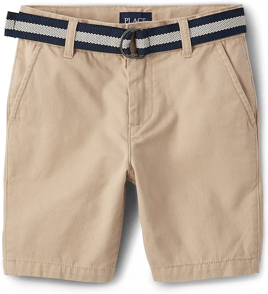 The Children's Place Boys' Belted Chino Shorts
