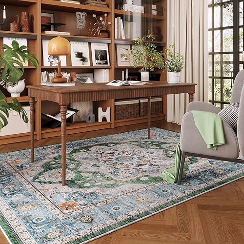 Miniatura 237 de Rugcomf Tapete para puerta interior, 2 x 3, lavable a máquina, tapete antideslizante de pelo bajo, para entrada, cocina, puerta principal, entrada